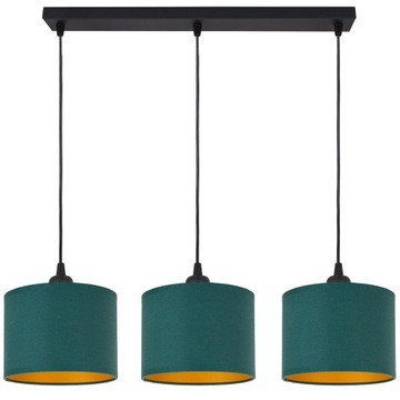 LAMPA WISZĄCA PODŁUŻNA MINI ABAŻUR TKANINA LED