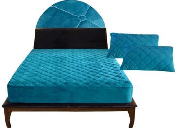 POKROWIEC NA MATERAC OCHRANIACZ WODOODPORNY 160x200x30 + 2x POSZEWKA 48x74