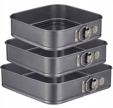 TORTOWNICA FORMA BLACHA DO PIECZENIA TORTU CIASTA NIEPRZYWIERALNA x3 AG670C