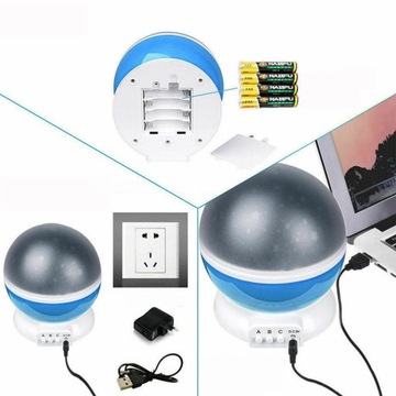PROJEKTOR GWIAZD LAMPKA NOCNA LED RZUTNIK NIEBA