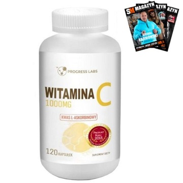 WITAMINA C 1000 mg KWAS L-ASKORBINOWY 120kap MOCNA