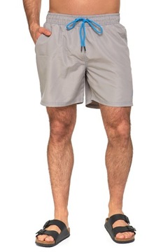 ШОРТЫ ДЛЯ ПЛАВАНИЯ МУЖСКИЕ ПЛЯЖНЫЕ ЗАВЯЗКИ С ГЛАДКИМИ КАРМАНАМИ MORAJ XL