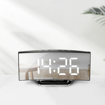 ЦИФРОВЫЕ ЧАСЫ ЭЛЕКТРОННЫЙ БУДИЛЬНИК СВЕТОДИОДНЫЙ ТЕРМОМЕТР