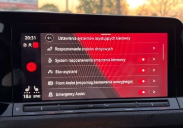 Volkswagen Golf VII GTI 5d Facelifting 2.0 TSI 245KM 2020 Volkswagen Golf 35 tys przebieg SALON POLSKA 1 wlasc harman IQ LIGHT serwi, zdjęcie 33
