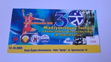 TURNIEJ O PUCHAR ŚLĄSKA RUDA ŚLĄSKA 14-10-2005 - PIŁKA RĘCZNA