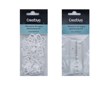 SZYNA SUFITOWA KARNISZ SUFITOWY BIAŁA ALUMINIOWA POJEDNYŃCZA AGRAFKI 200CM