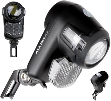 Lampa przednia AXA NOX CITY 4CA on/off Auto czarna