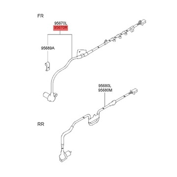 DO HYUNDAI ELANTRA 2007-2016 95671-08300 KOLA ABS