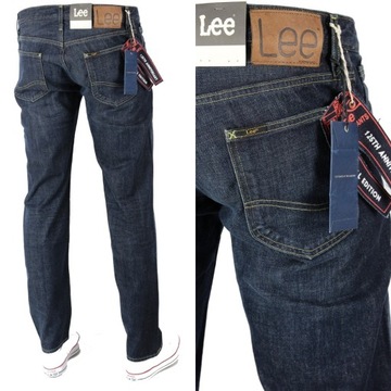 LEE CHASE RELAXED TAPERED SPODNIE JEANSY W30 L32