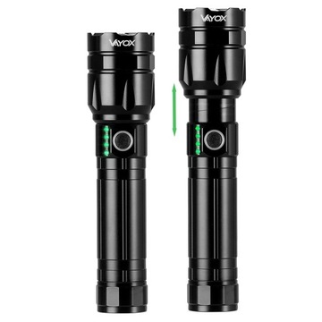 МОЩНЫЙ ТАКТИЧЕСКИЙ ВОЕННЫЙ СВЕТОДИОДНЫЙ ФОНАРЬ, АККУМУЛЯТОРНЫЙ USB C PRO ZOOM POWERBANK