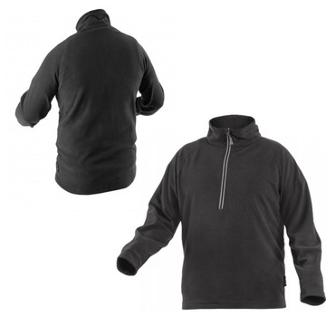 BLUZA POLAROWA ROBOCZA POLAR ROBOCZY CZARNY OCHRONNA BHP HOGERT XXL