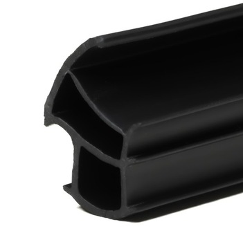 USZCZELKA DO DRZWI OŚCIEŻNICE STALOWE CZARNA STL 7501 1mb