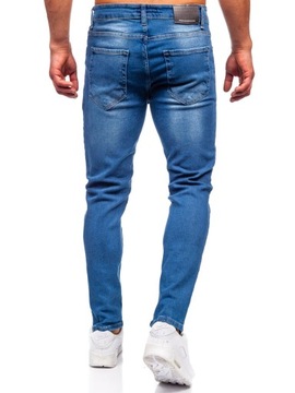 SPODNIE JEANSOWE MĘSKIE SLIM FIT GRANATOWE 6458 DENLEY_31/M