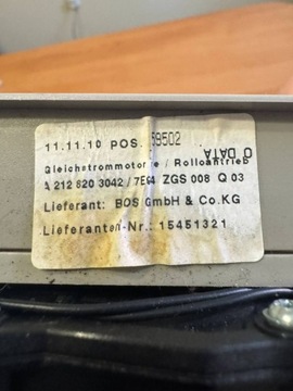 MERCEDES E S212 VODÍTKO ROLETA A2128203042