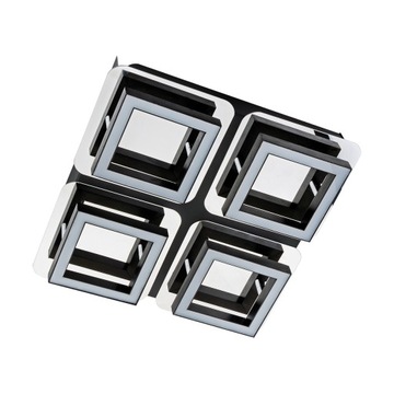 STRUHM Oprawa szklana kwadratowa sufitowa poczwórna LIPSK LED 20W neutralna
