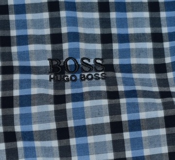 HUGO BOSS GREEN REGULAR FIT KOSZULA W KRATKĘ L