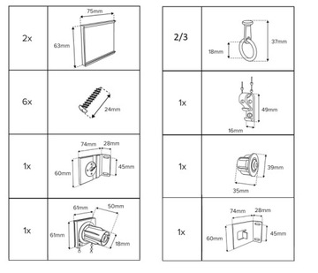 Markiza pionowa balkonowa tarasowa roleta osłona zewnętrzna 100x240cm SZARA