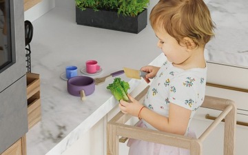 ПОМОЩЬ НА КУХНЕ Помощник на кухне ДЛЯ ДЕТЕЙ Tulano Tasty 20 WOOD