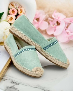 ZIELONE ESPADRYLE DAMSKIE MELLDI 37