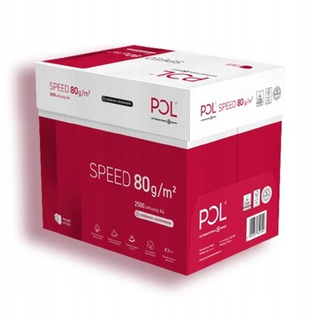 PAPIER KSERO A4, PAPIER DO DRUKARKI POLSPEED 80G 1 KARTON, 2500 KARTEK