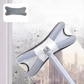 Плоская швабра из микрофибры для мытья полов х тип серая