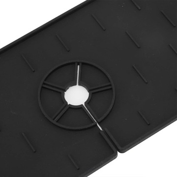 СИЛИКОНОВЫЙ КОВрик ДЛЯ РАКОВИНЫ, СЛИВНИК ПОД ЛЕНТУ, ЧЕРНЫЙ ЗАЩИТНЫЙ КОВРИК ДЛЯ КУХНИ