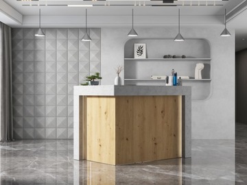 Lada recepcyjna R12 recepcja 160x100cm LED