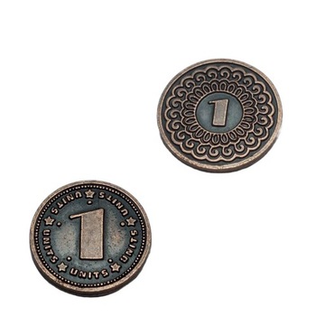 UNIWERSALNA MIEDZIANA METALOWA MONETA 1 SZT