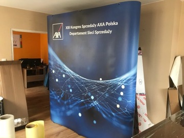 Рекламная стена POP UP, ширина 280 x высота 229, с печатью HIT