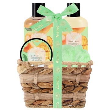 AURORA Kosmetyki dla NIEJ 4 el Gruszka i Mango Prezent dla Kobiety + GRATIS