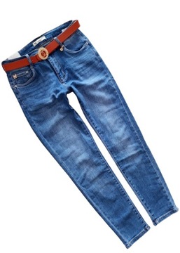 MS6 МОДНЫЕ джинсы M.SARA Узкие С ПОЯСОМ 48 4XL (36) 38-50