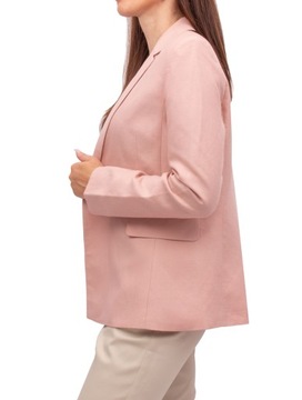 marynarka DAMSKA PUDROWY RÓŻ plus size 6XL 52