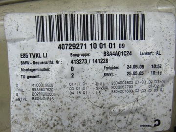 TAPICERKA BOCZEK DRZWI LEWY PRAWY JASNY BMW Z4 E85