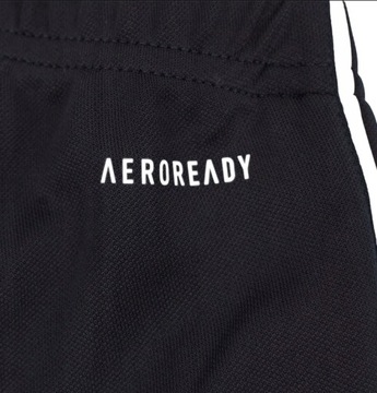 Spodnie męskie Adidas dresowe zwężane nogawki rozpinane czarne AEROREADY