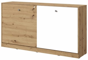meble NERO 16 łóżko składane chowane półkotapczan poziomy 90x200 szary mat