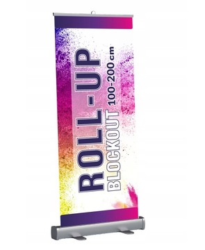 ROLL-UP ROLLUP 100x200 BLOCKOUT REKLAMA DRUK