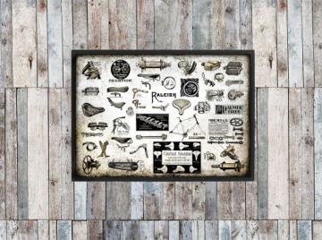 BIKE PARTS, плакат, № 2, старая реклама