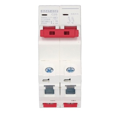 2P DC 1000V автоматический выключатель MCB 25A защитный выключатель