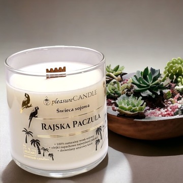 Набор соевых свечей 4х190г с деревянным фитилем, интенсивный аромат