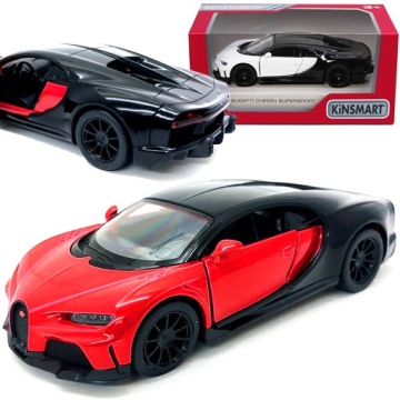 AUTO METALOWE BUGATTI CHIRON SUPERSPORT METALOWY SAMOCHÓD MODEL KINSMART