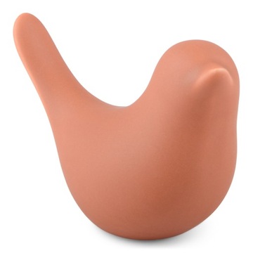FIGURKA PTAK czerwona ceramiczna wys. 6cm