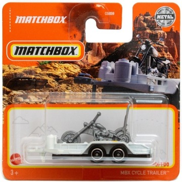 MATCHBOX MBX CYCLE TRAILER PRZYCZEPA Z MOTOCYKLEM