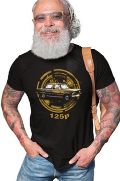 Duży Fiat 125p Koszulka Męska T-Shirt PRL FSO 4XL