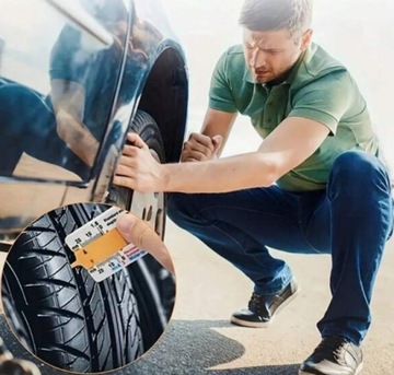 МАНОМЕТР, ИЗМЕРЯЮЩИЙ ГЛУБИНУ ВЫСОТЫ ПРОТЕКТОРА ШИНЫ