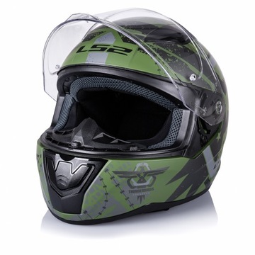 LS2 ИНТЕГРАЛЬНЫЙ МОТОШЛЕМ FF353 RAPID II THUNDER BIRDS MAT MILITARY 2XL