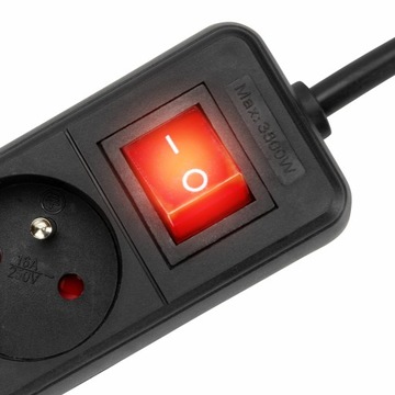 УДЛИНИТЕЛЬ ПИТАНИЯ С ВЫКЛЮЧАТЕЛЕМ 2М