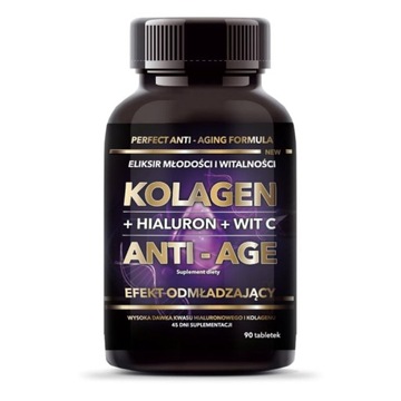 Kolagen Anti-Age Kwas Hialuronowy 90tab | INTENSON
