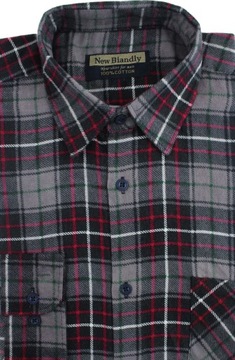 KOSZULA DUŻA FLANELOWA MĘSKA W KRATĘ 3XL F51