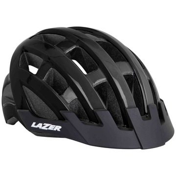 KASK ROWEROWY LAZER COMPACT CZARNY UNI 54-61CM
