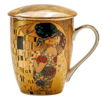 KUBEK Z ZAPARZACZEM THE KISS by Gustav Klimt zaparzacz 350ml